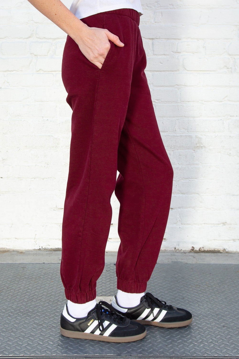 Brandy Melville, Pants & Jumpsuits, Brandy Melville Red Kory Track Pants