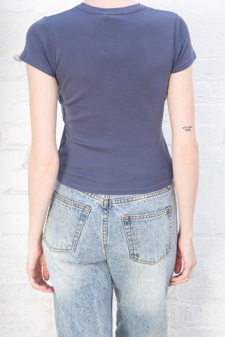 Hailie Top | Faded Navy Blue / XS/S