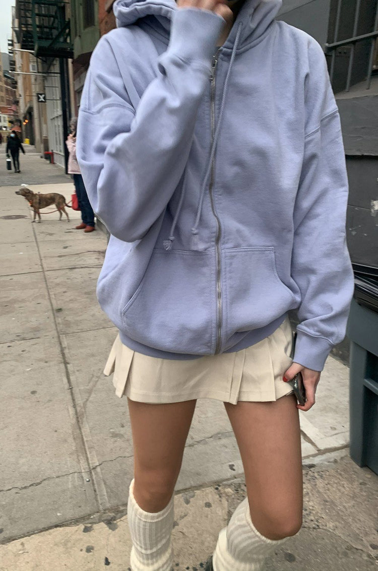 Baby Blue Oversized Fit Sweat Hoodie, Tops