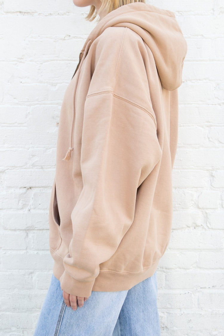 Brandy Melville Christy oversized hoodie Green has been sewd on the top