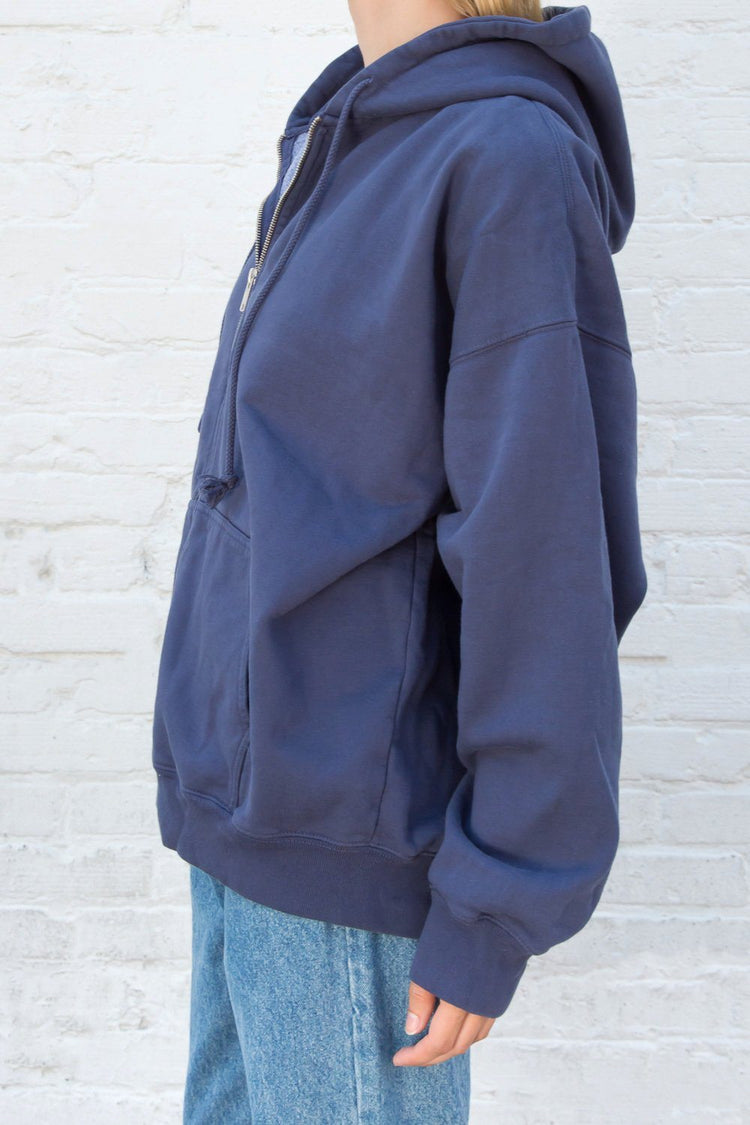 Christy Hoodie | Dark Faded Navy Blue / Oversized Fit