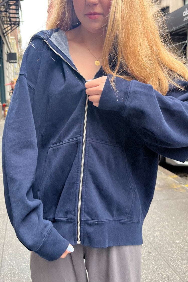 Brandy Melville oversized christy New York hoodie  Vintage hoodies, Casual  school outfits, Christy hoodie