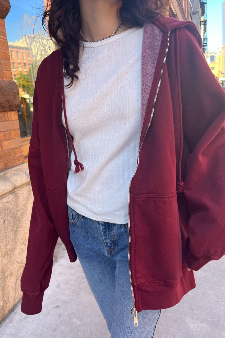 Christy Hoodie | Burgundy / Oversized Fit