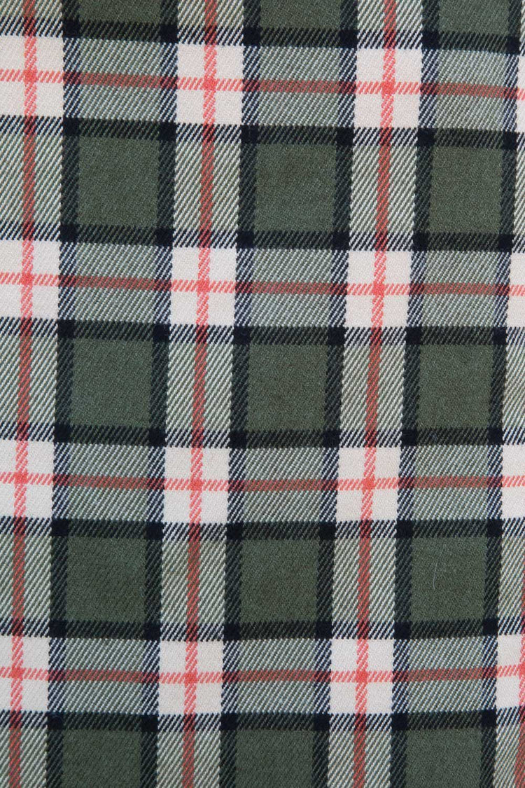 Cara Skirt | Green Orange White Black Plaid / S