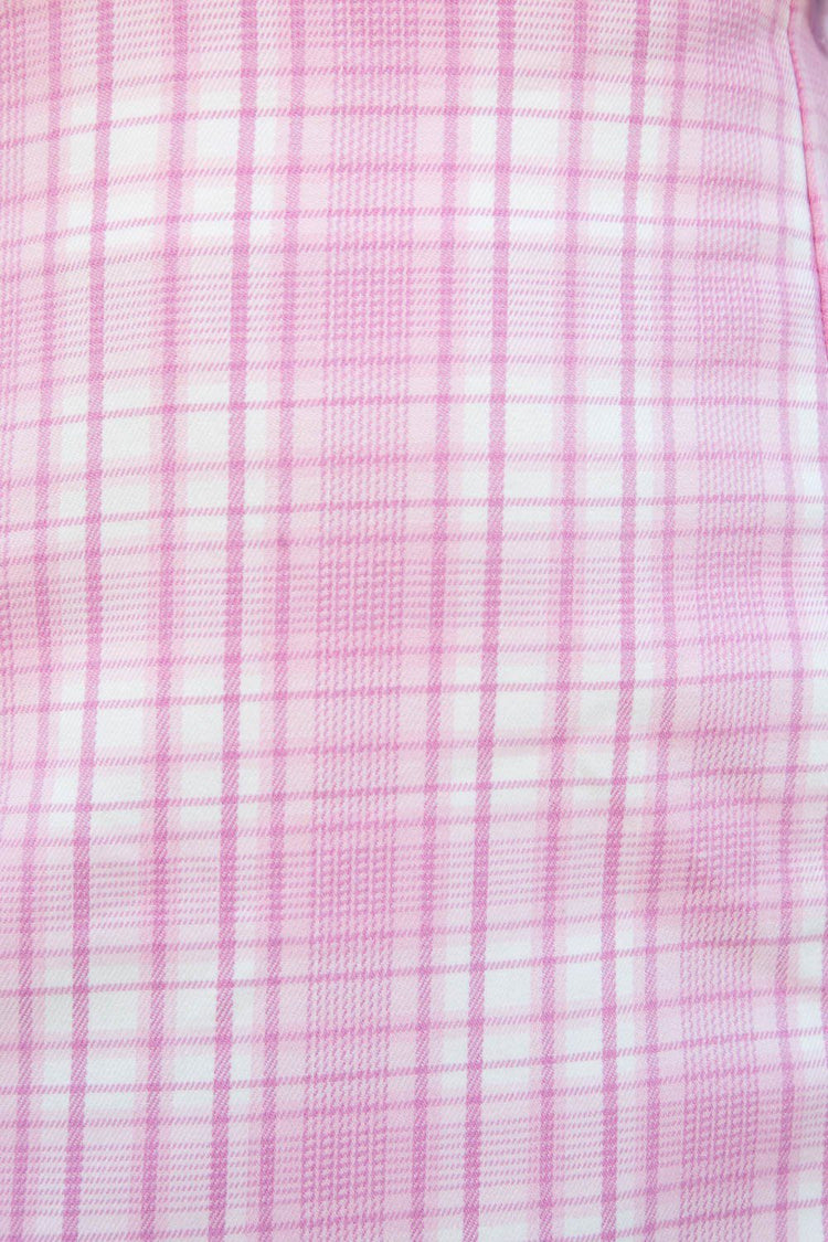 Cara Skirt | Pink And White Plaid / S