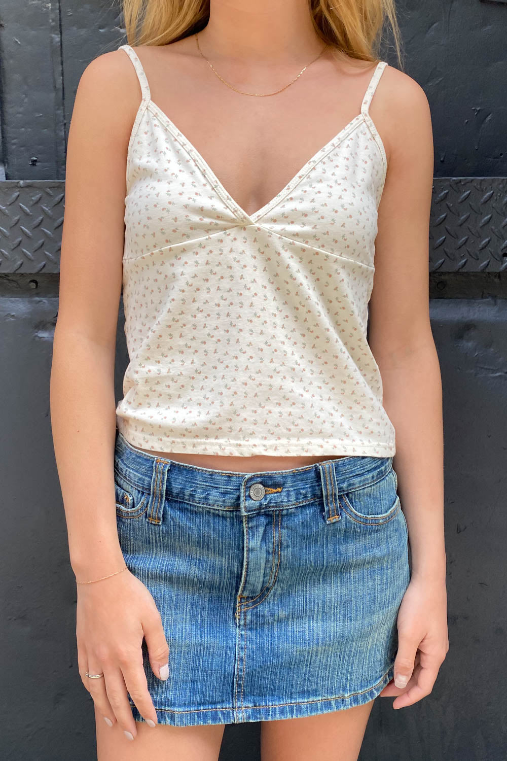 Brandy Melville Style Floral Tank Top