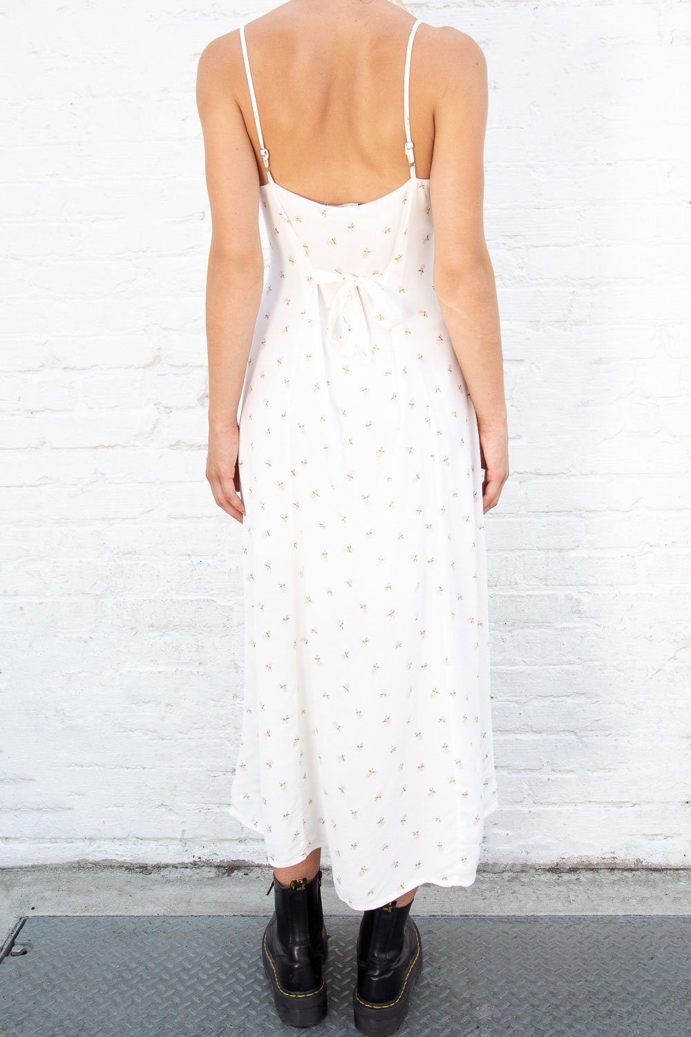 Brandy Melville Women's Midi Dress S White 100% Viscose