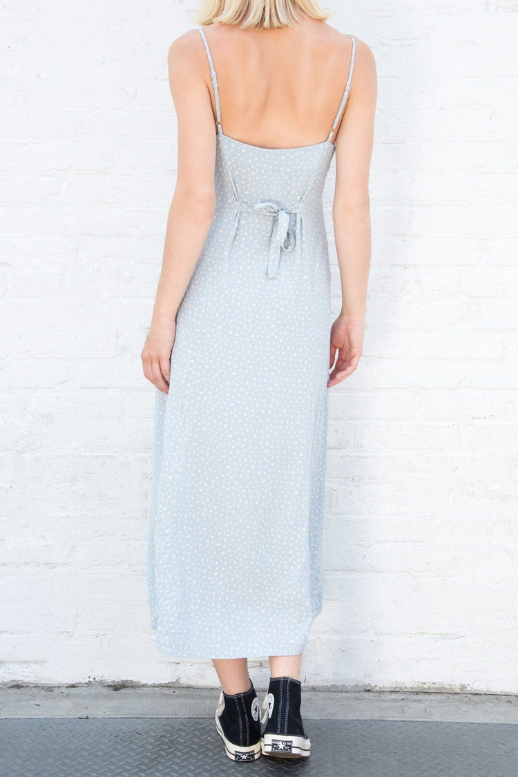 Brandy Melville, Dresses, Iso Brandy Melville Maxi Midi Colleen Dress  With Floral Pattern Navy Blue