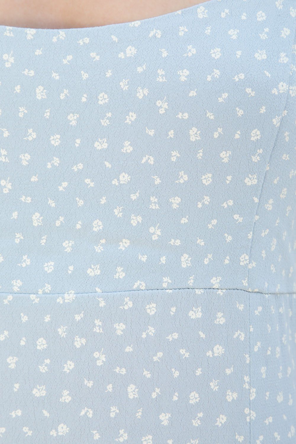 Light Blue With White Floral