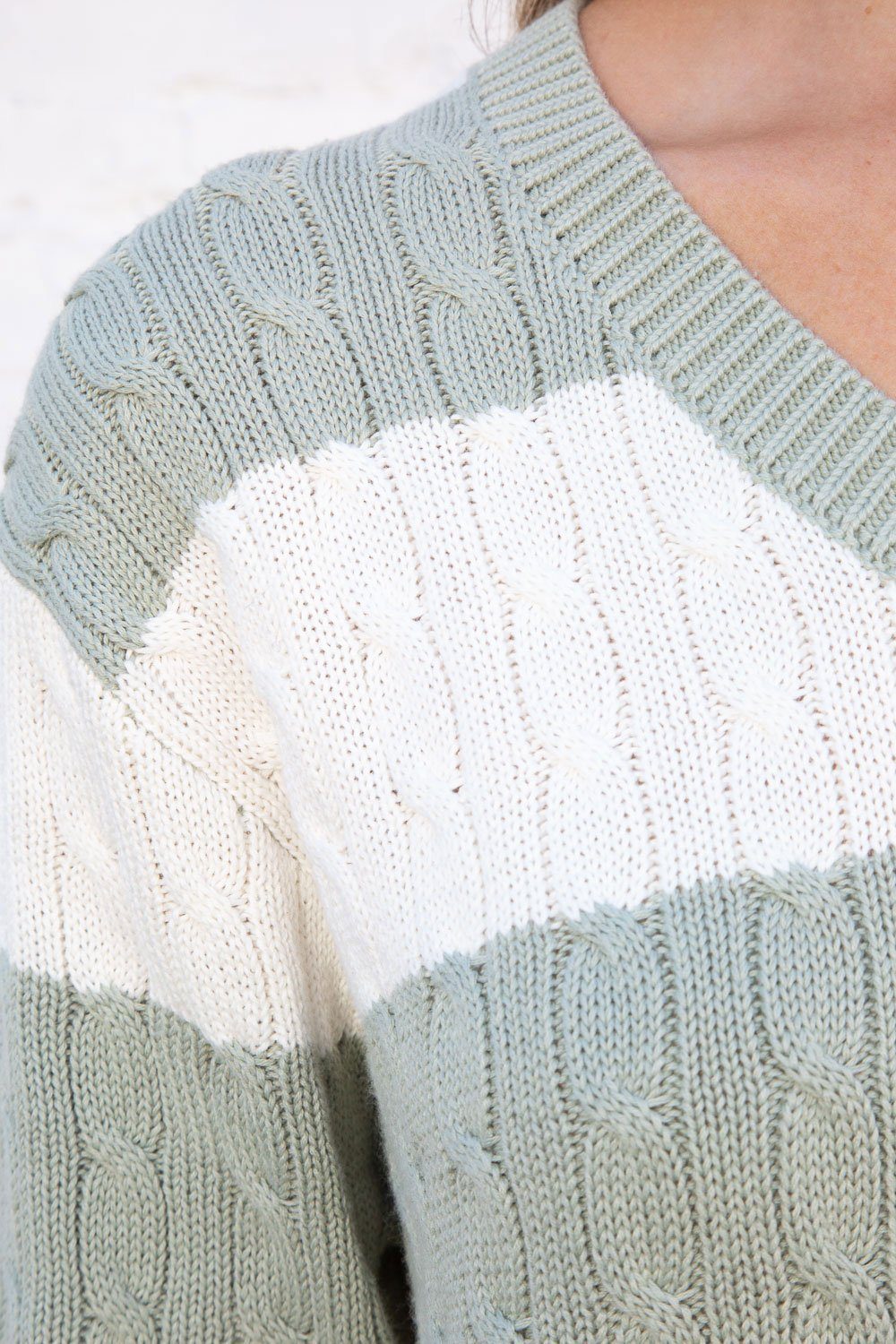 CABLE KNIT & STRIPES