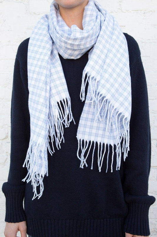 White And Light Blue Plaid