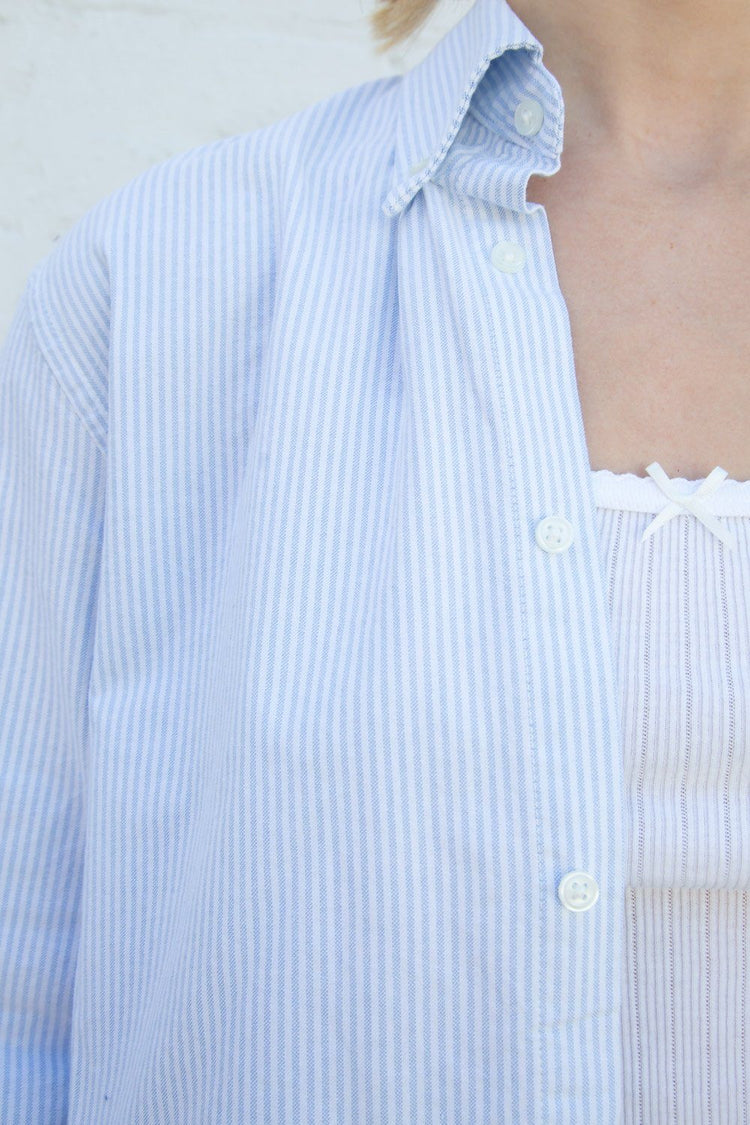 Brandy Melville Blue And White Striped Dress - $8 (60% Off Retail