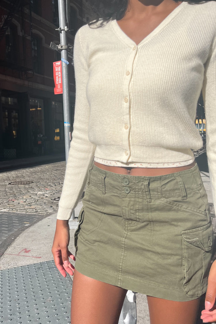 Beverly Cargo Mini Skirt | Military Green / S