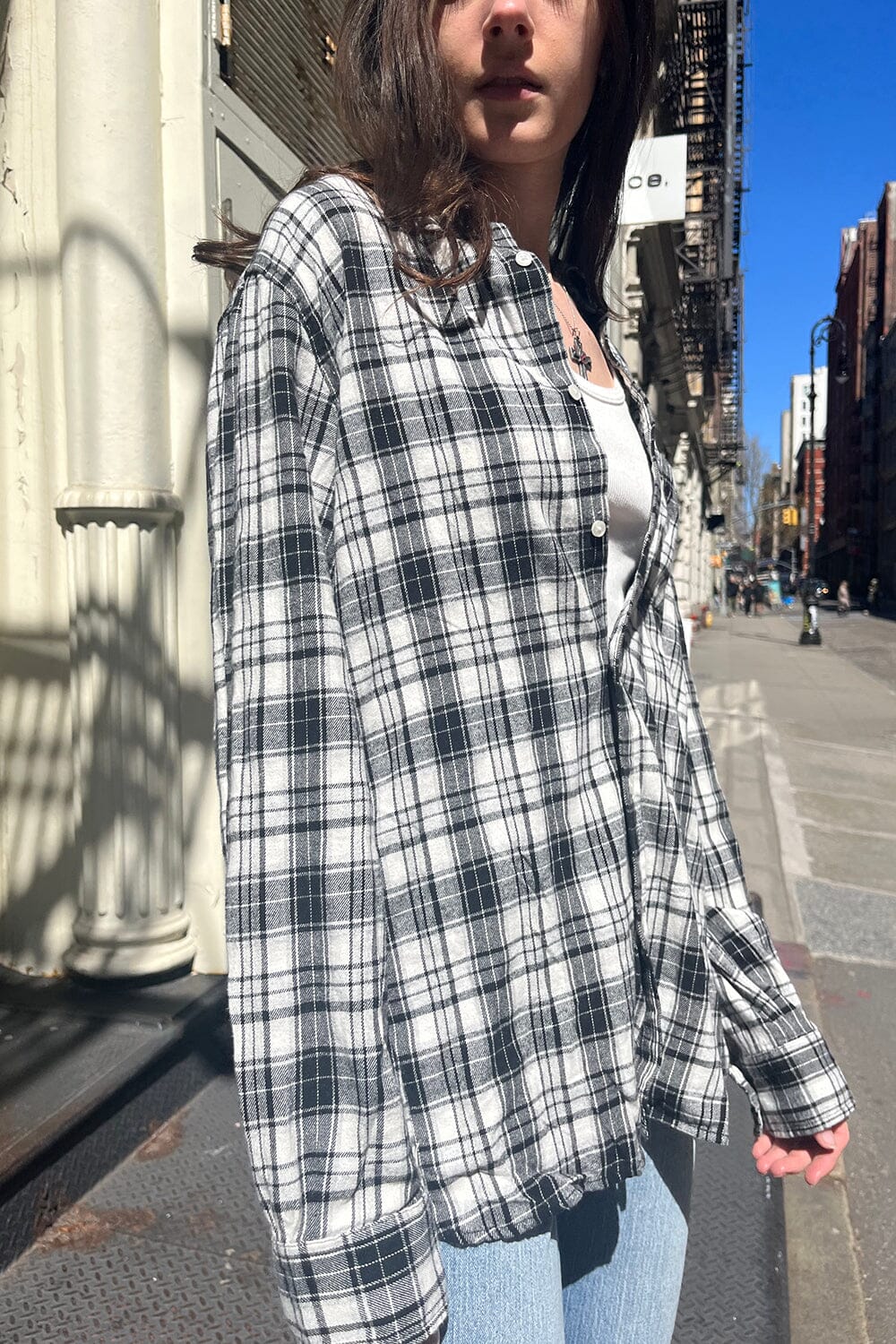 black white plaid / S/M