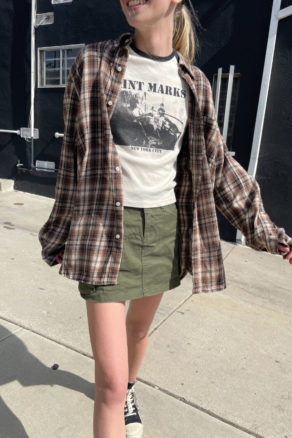 Brown And Cream Plaid / S/M