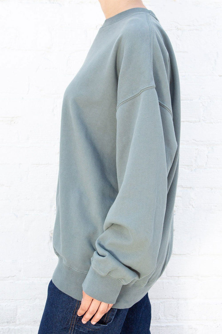 Erica Oversized Sweatshirt | Green Grey / Oversized Fit