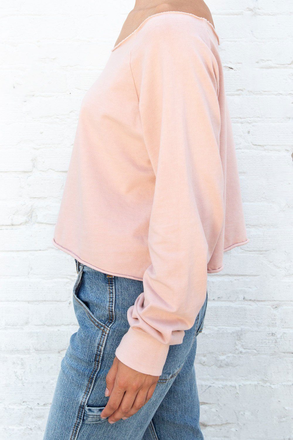 Estelle Cotton Top | Rose Pink / Cropped Fit