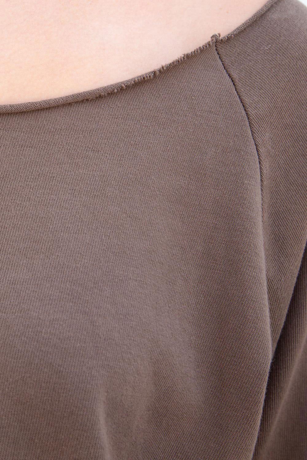 Estelle Cotton Top | Brown / Cropped Fit