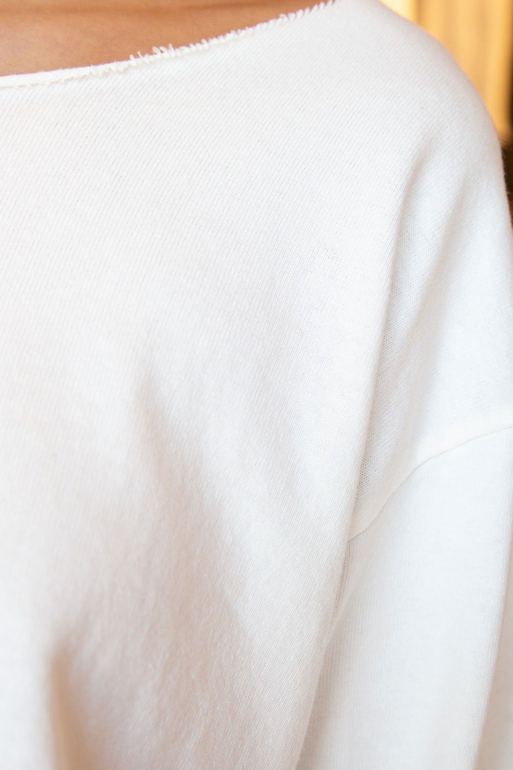 Estelle Cotton Top | White / Cropped Fit