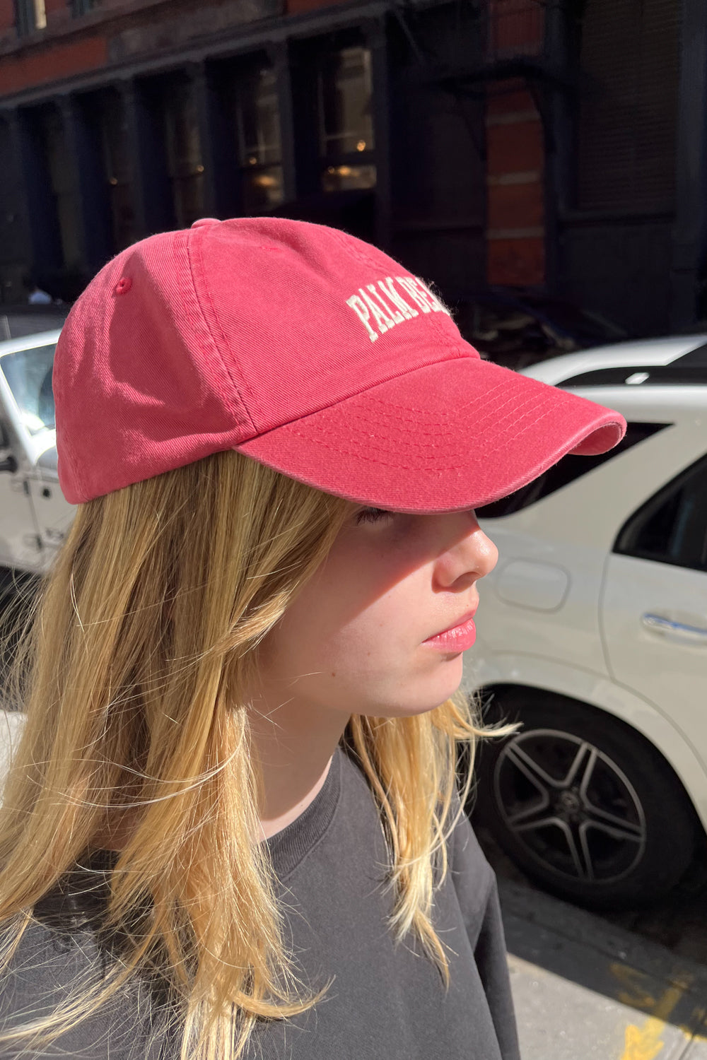 Katherine Palm Beach Cap | Faded Red