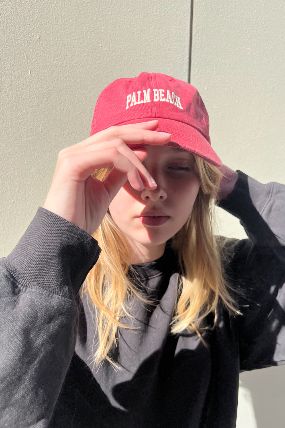 Katherine Palm Beach Cap | Faded Red