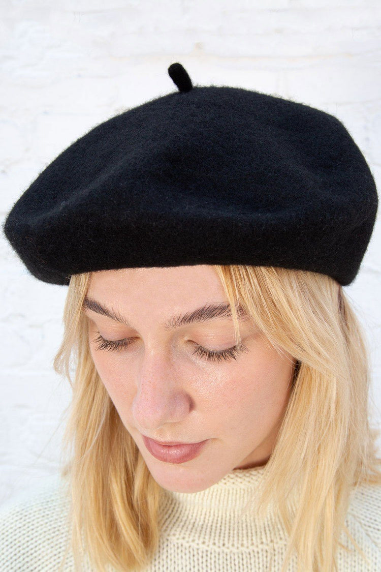 Wool Beret | Black