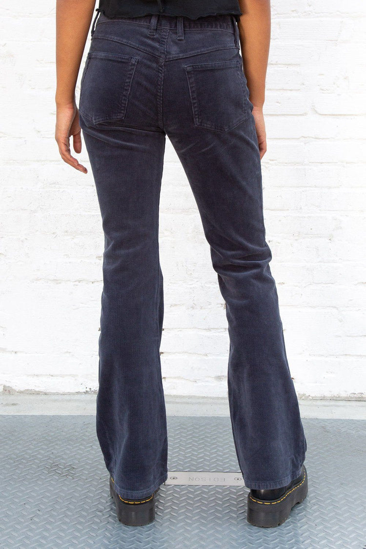 Brielle Corduroy Pants | Navy Blue / S