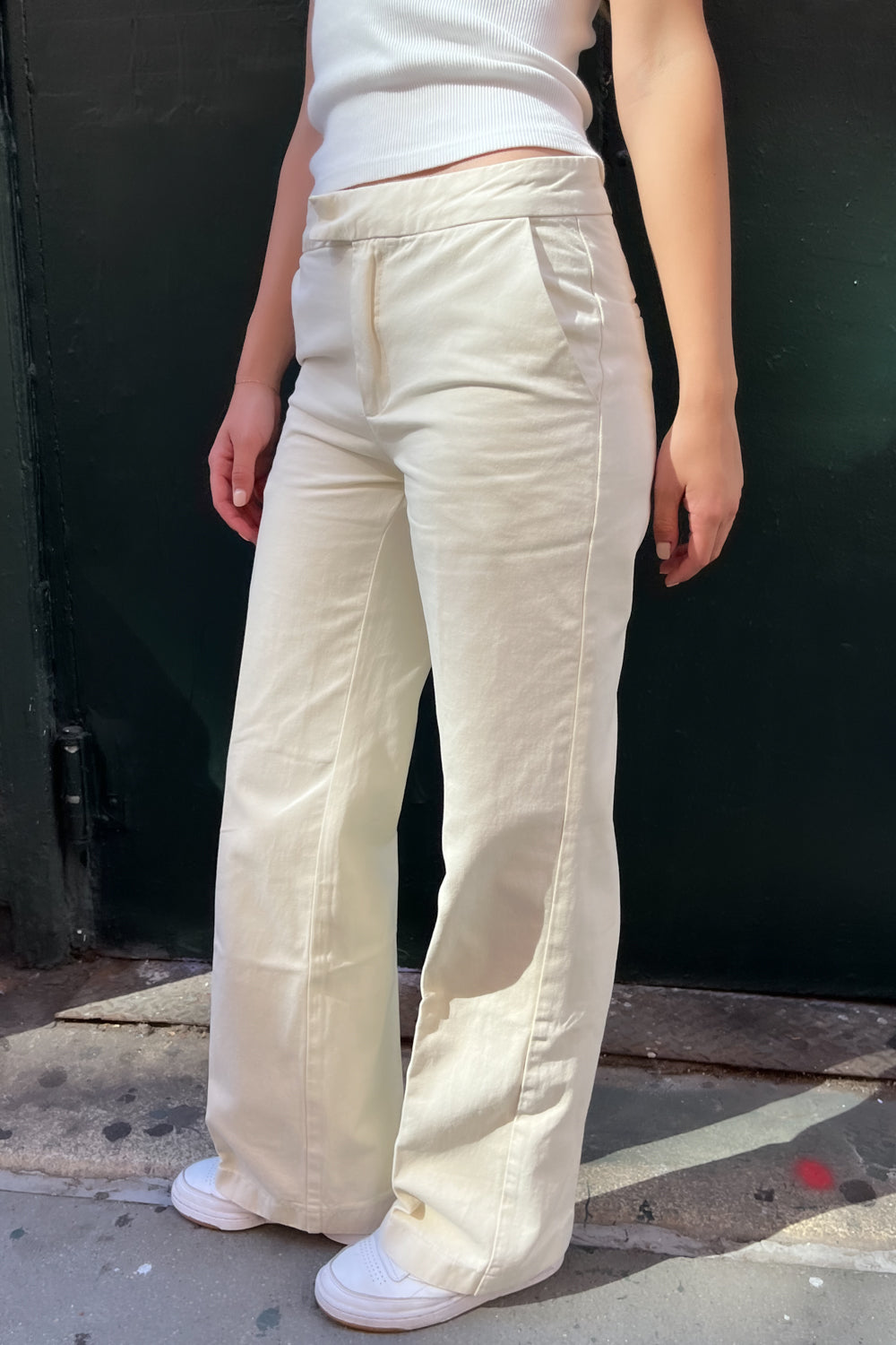 Brandy Melville Beige Linen Pants for Women