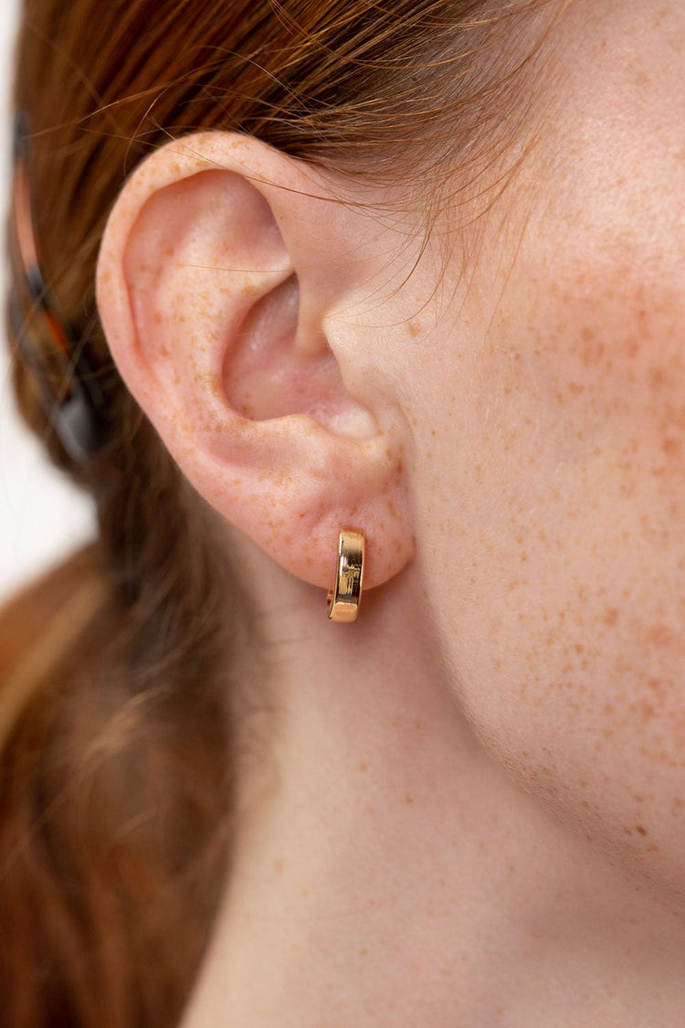Mini Hoop Earrings | Gold