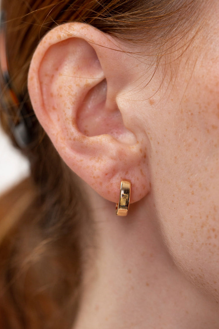 Mini Hoop Earrings | Gold