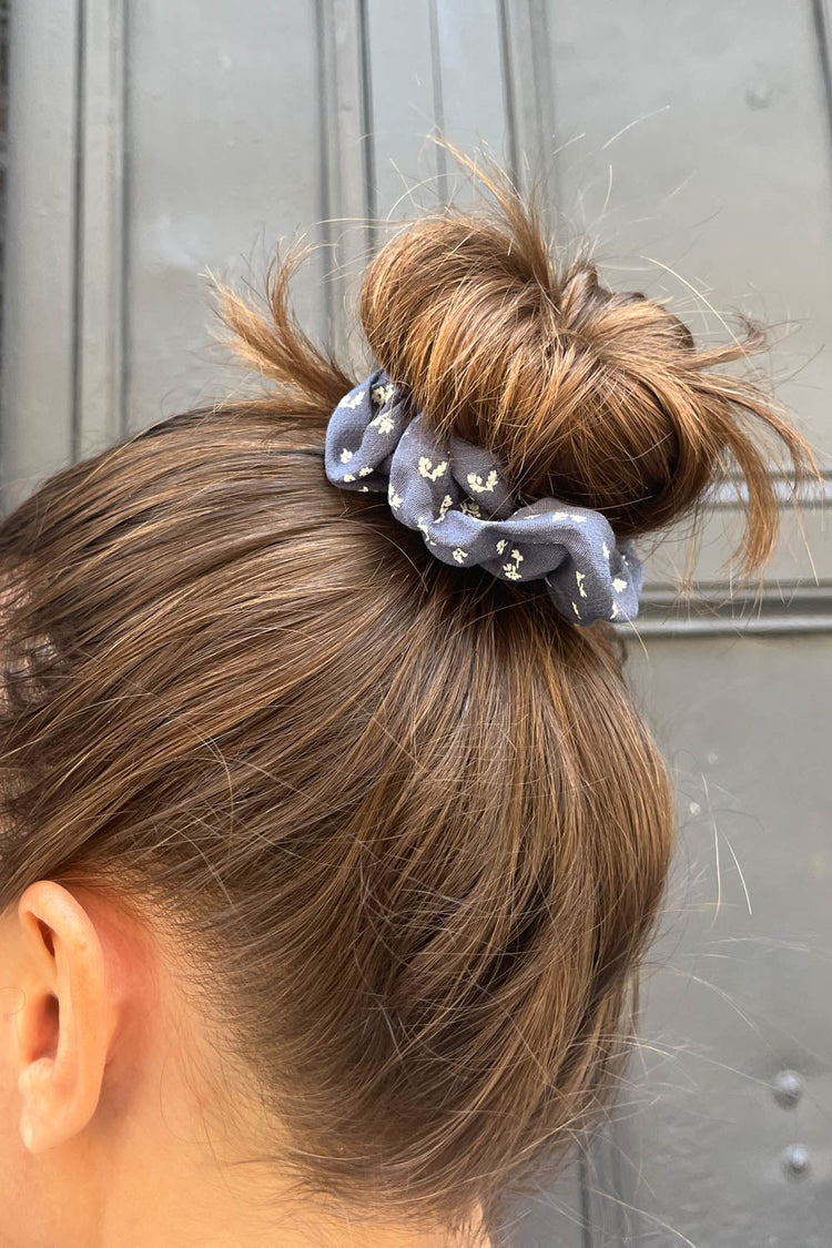 faded navy with white floral