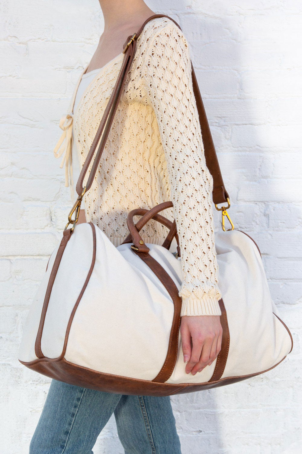 Ivory Duffle Bag | Ivory