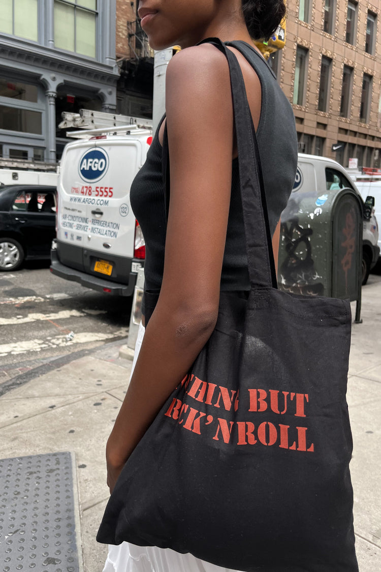 Nothing But Rock'n Roll Tote Bag | Black