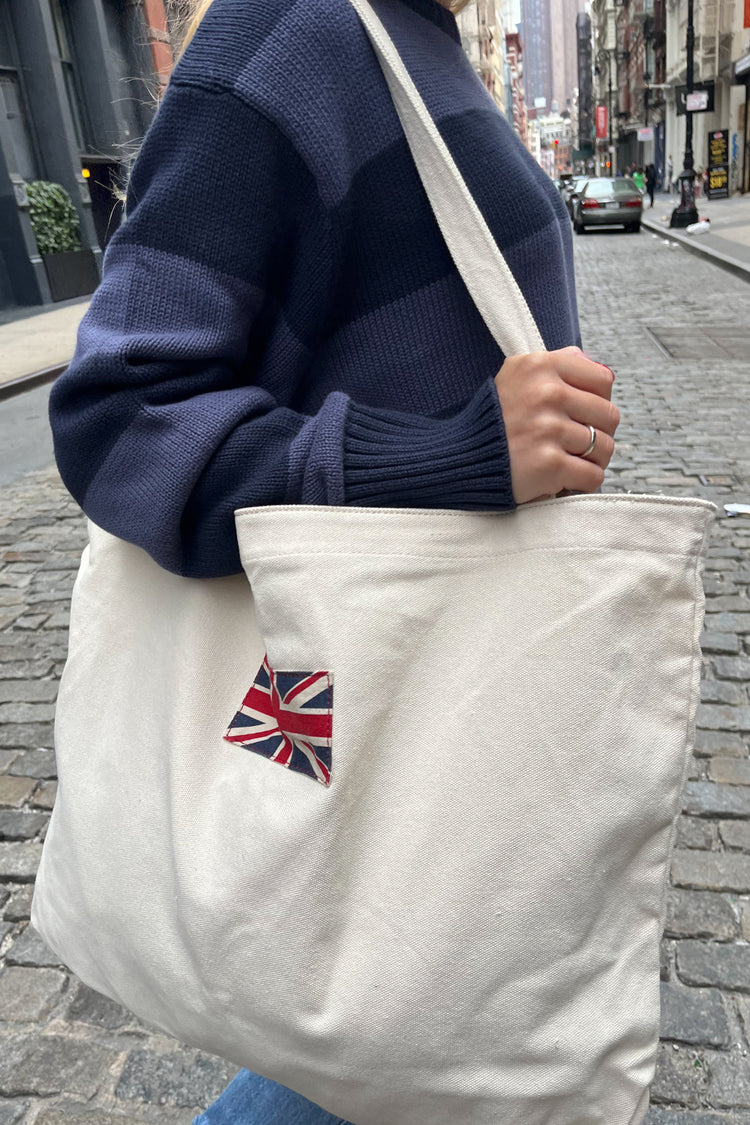 Union Jack Tote Bag | Ivory