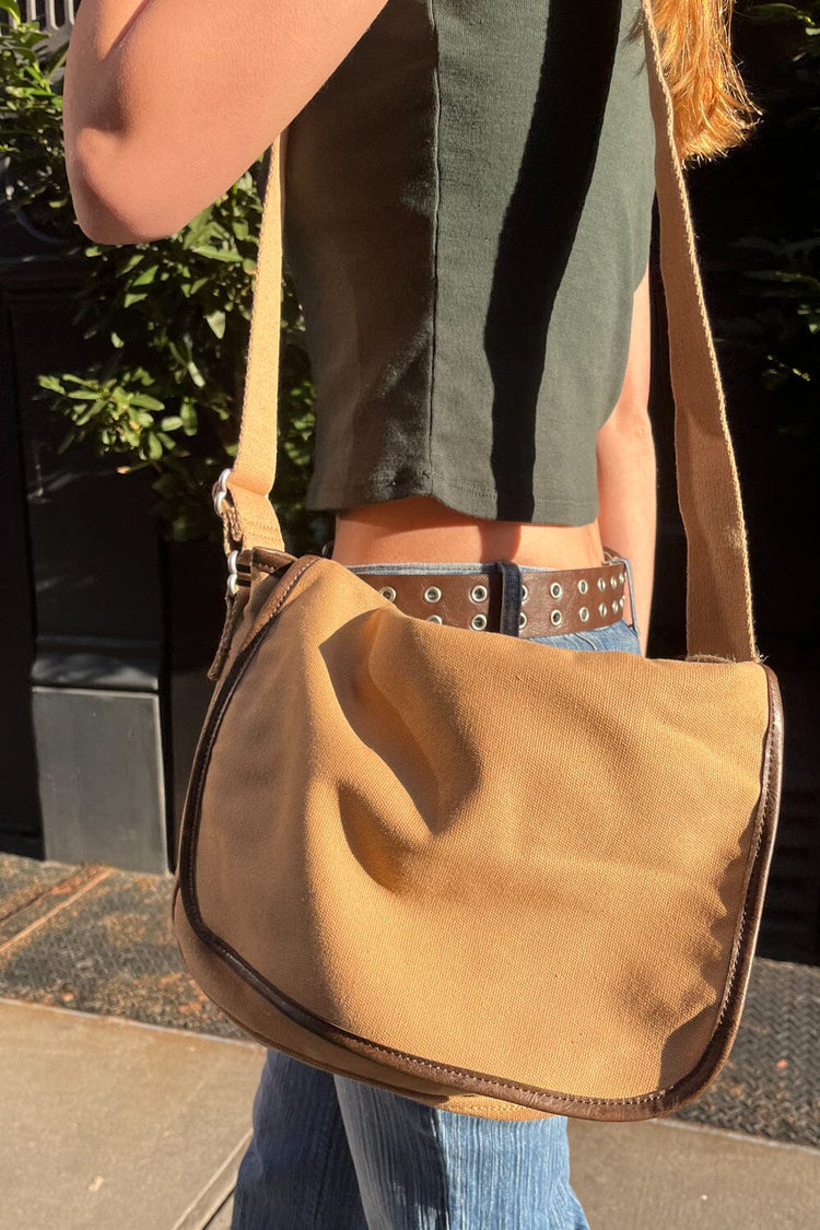 Brandy Melville, Bags, Brandy Melville Military Green Canvas Messenger Bag