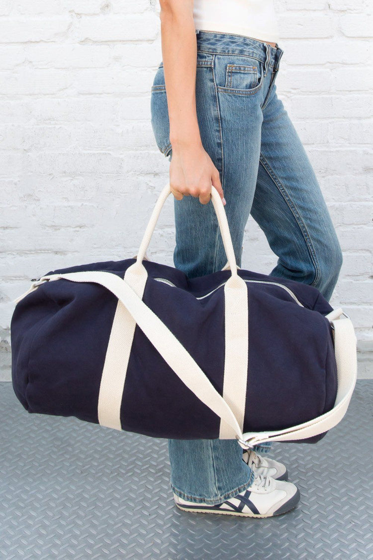 Brown Canvas Duffle Bag – Brandy Melville