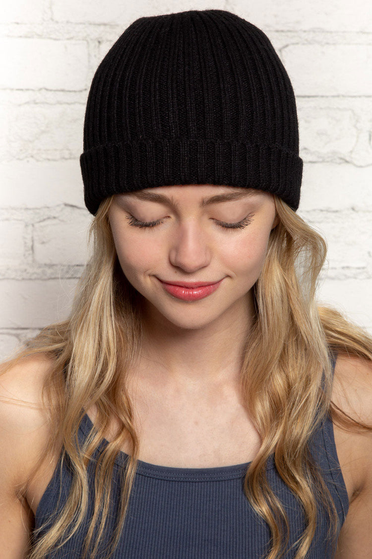 Knit Beanie | Black