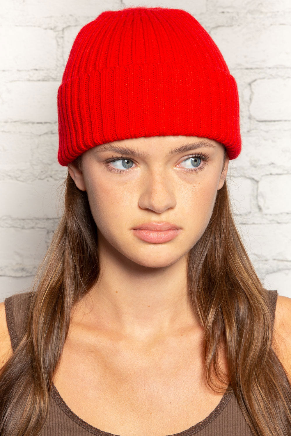 Knit Beanie | Red