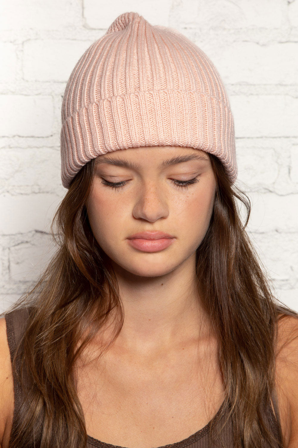 Knit Beanie | Baby Pink