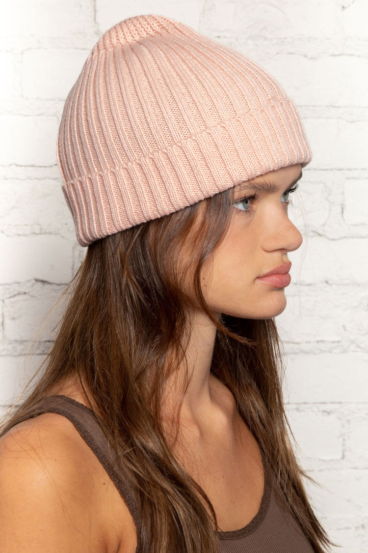 Knit Beanie | Baby Pink