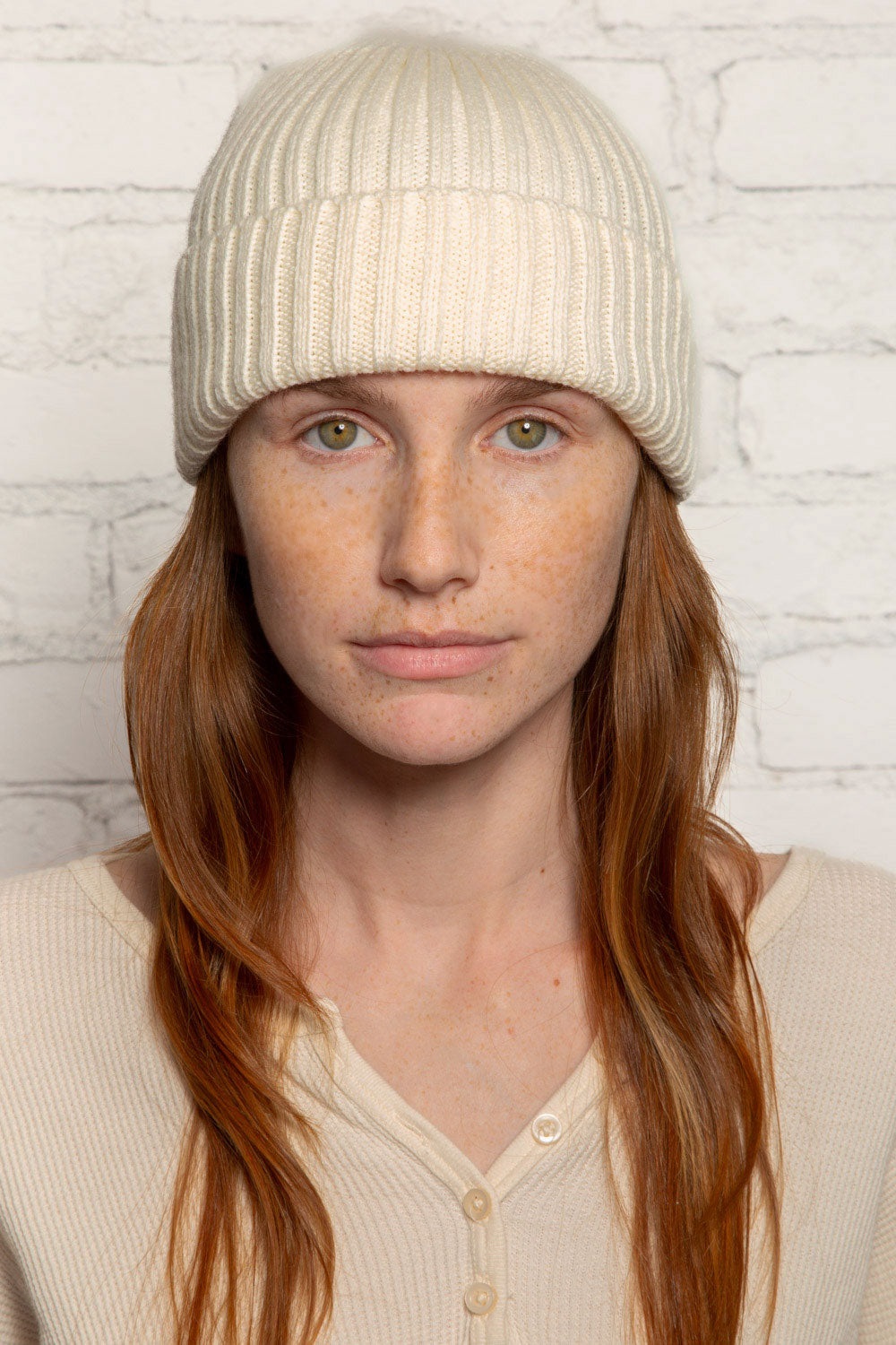 Knit Beanie | Cream
