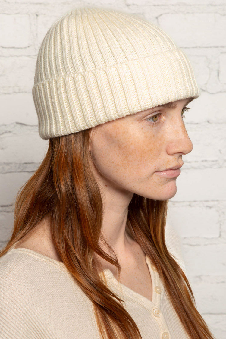 Knit Beanie | Cream