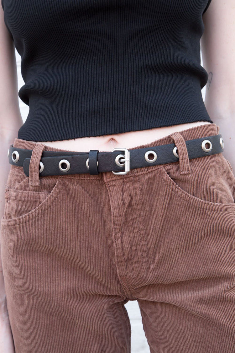 Circle Buckle Belt | Silver