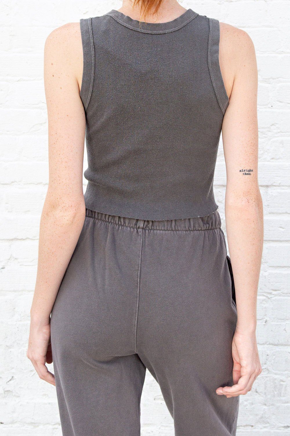 Brandy Melville Connor Tank Gray - $8 (50% Off Retail) - From Grace