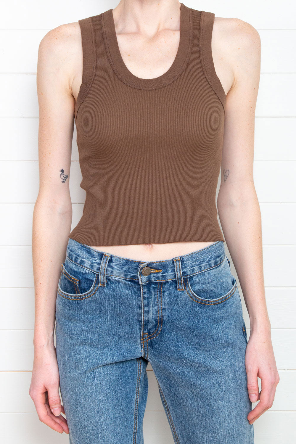 Beautiful Mauve Taupe Connor Tank by Brandy Melville