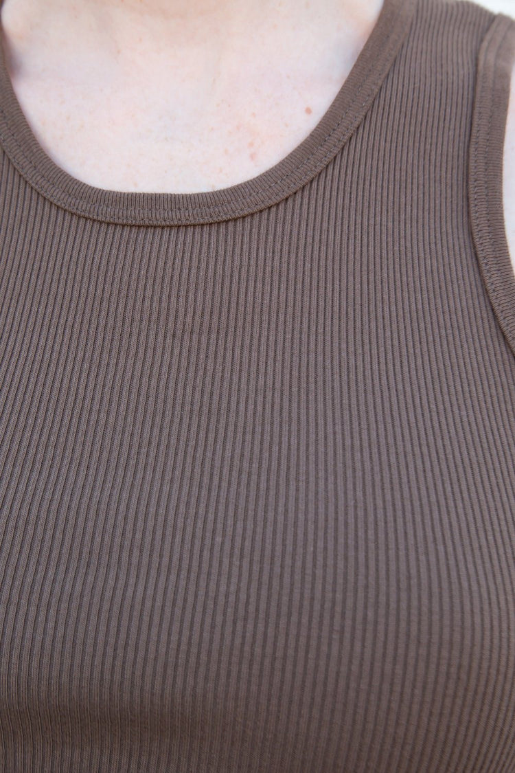 Brandy Melville Ribbed Racerback Tank Top in Faded Blue One Size - $14 -  From Anastasia