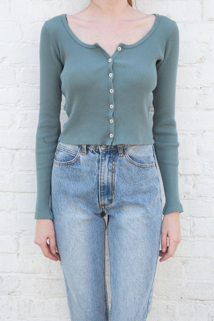 Zelly Top | Dark Sage Green / XS/S