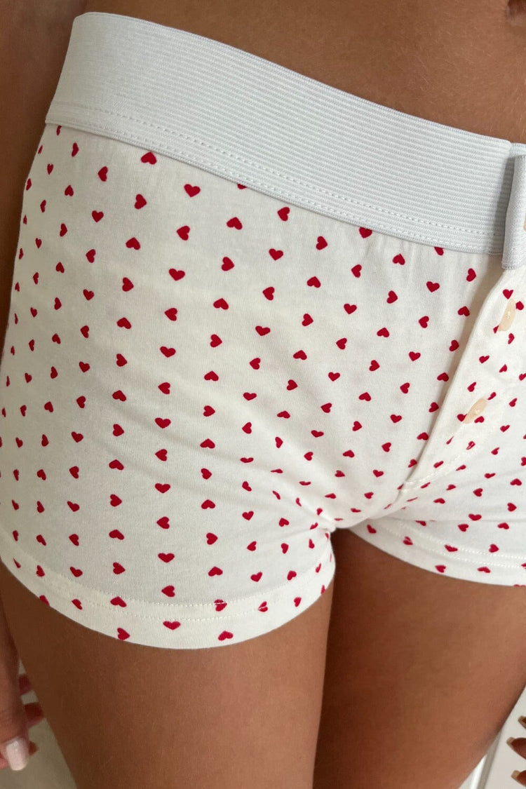 Brandy Melville Heart Boxers White - $25 New With Tags - From Denise