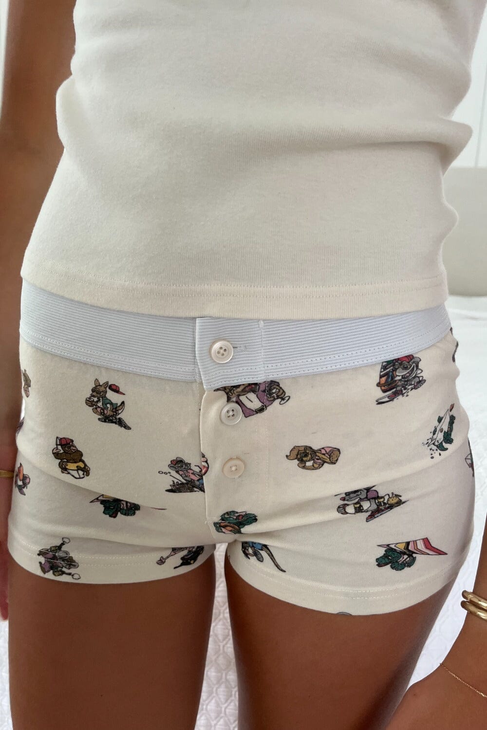 Boyshort Floral Underwear – Brandy Melville