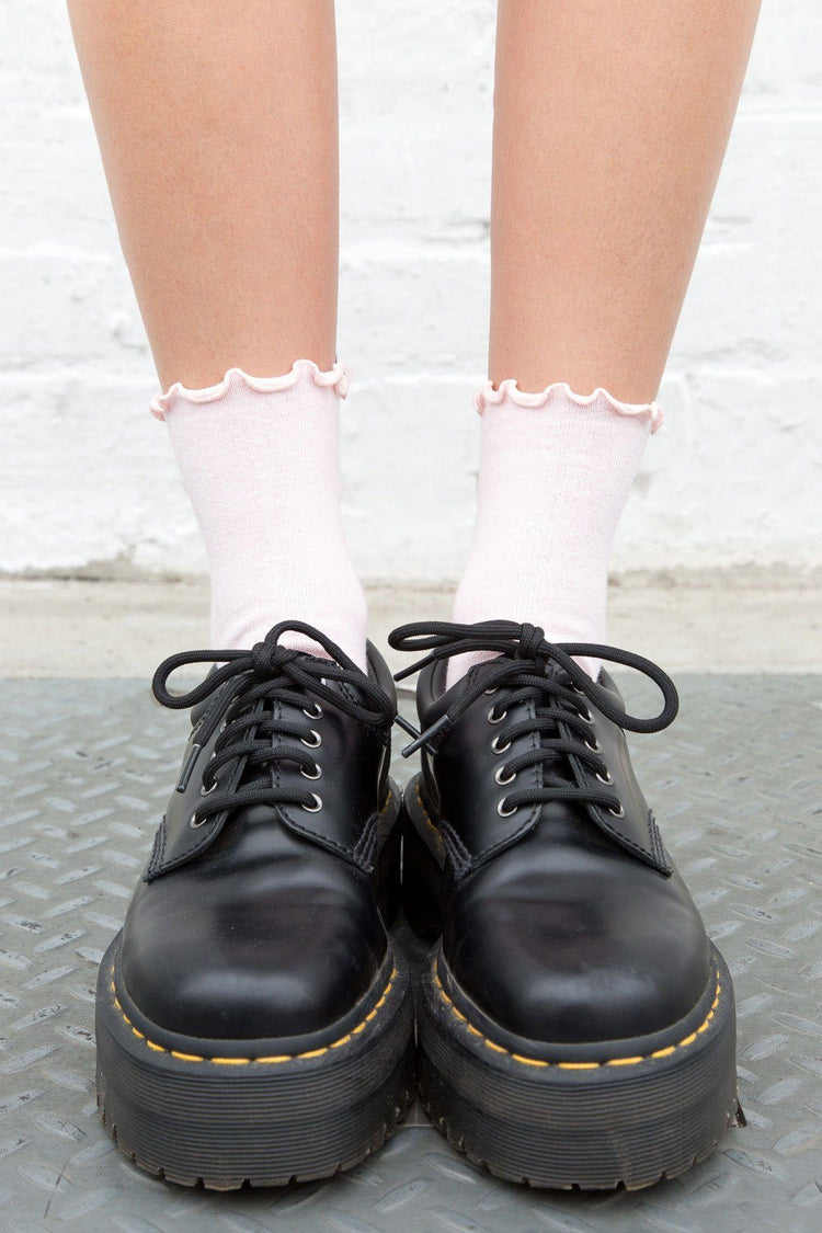 Ruffle Socks | Pastel Pink
